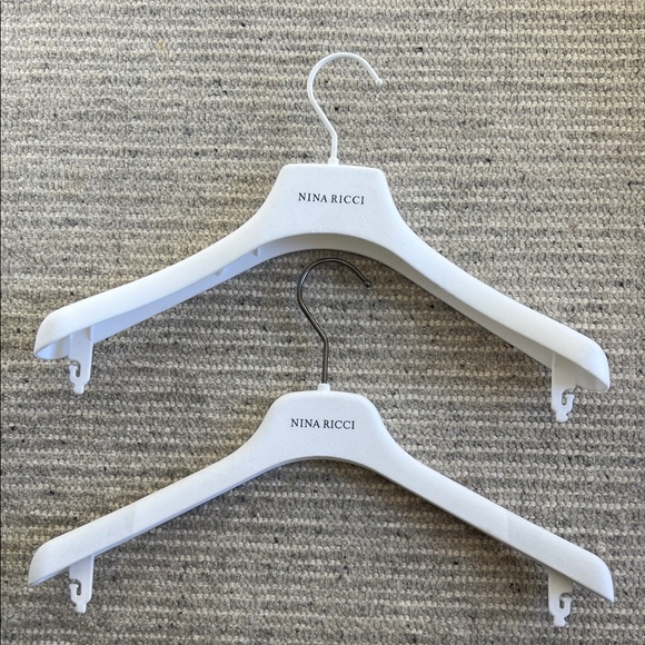 Nina Ricci Accessories - Nina Ricci white velvet clothes hangers (set of 2)